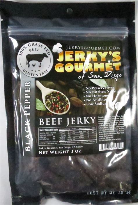 Discover How Jerky S Gourmet Of San Diego Black Pepper 100 Grass Fed Beef Jerky Fared In A