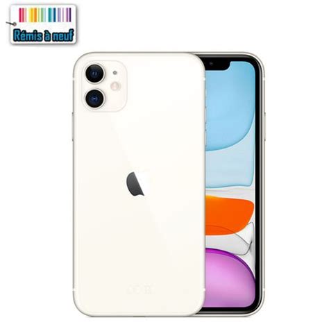 Apple iPhone 11 6 1 4Go 64Go blanc Remis à Neuf Fiche Technique et