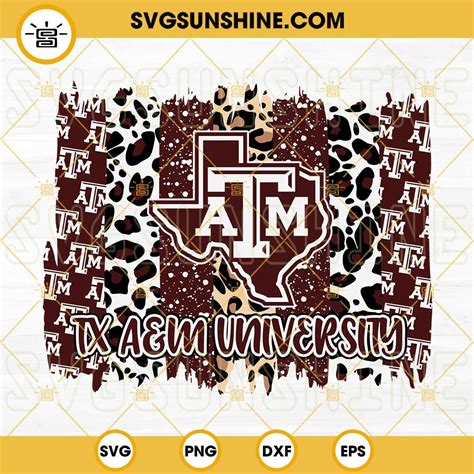 Texas A M University SVG Texas A M Aggies SVG PNG DXF EPS Cut Files