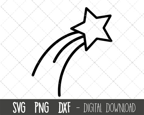 Shooting Star Svg Star Svg Stars Svg Shooting Star Png Etsy In 2022