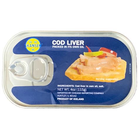 Skansen Icelandic Cod Liver - 4 oz. - The Taste of Germany