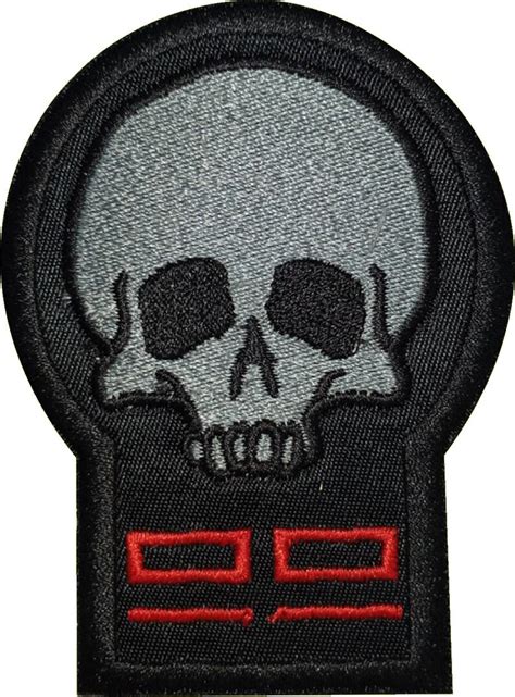 The Bad Batch Skull Patch In Stealth Black B Etsy