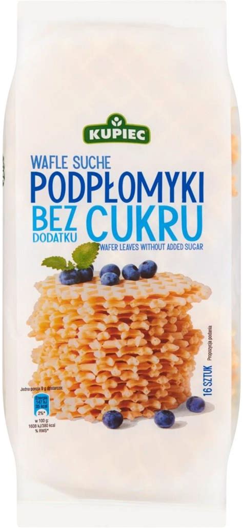 Kupiec Wafle Suche Podp Omyki Bez Dodatku Cukru G Ceny I Opinie