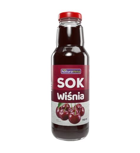 Sok z wiśni 750ml NaturaVena Eko Fruktolinka zdrowa żywność