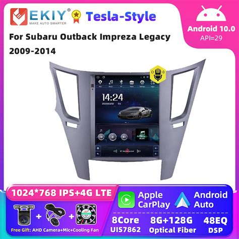 EKIY For Subaru Outback Impreza Legacy 2009 2014 Android Car Radio