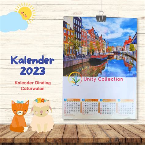 Jual Kalender Catur Wulan Kalender Dinding Tahun 2023 Shopee Indonesia