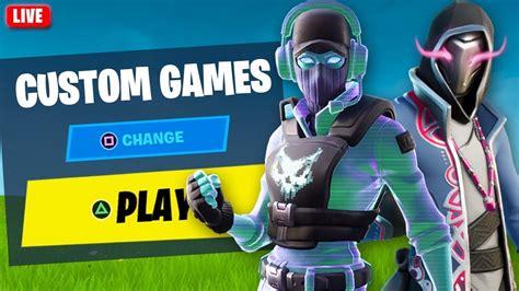 Live Fortnite Custom Scrims Free Skin Giveaway Youtube