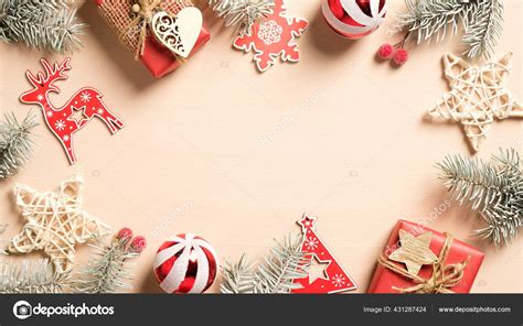 Merry Christmas Greeting Card Template Trendy Winter Holidays ...