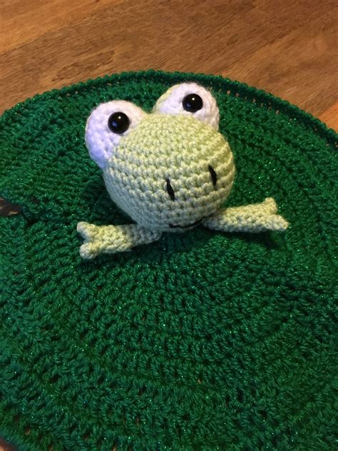 Frog Security Blanket Free Pattern Crochet Frog Crochet Baby