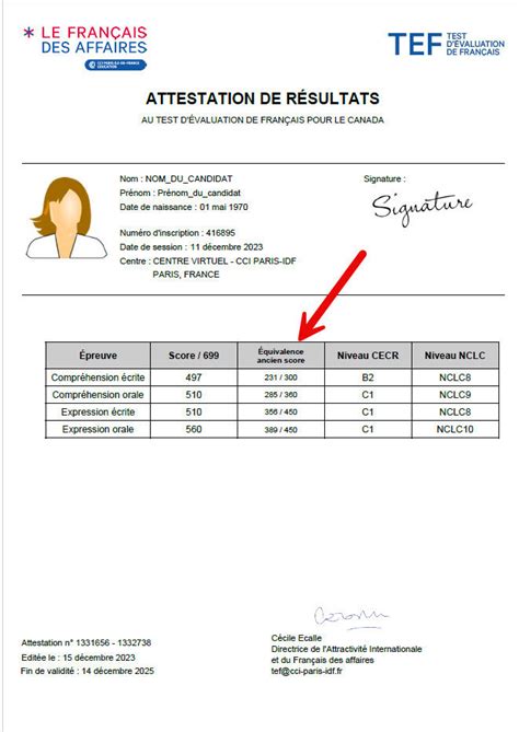 Inputting The Tef Language Test Score In Express Entry