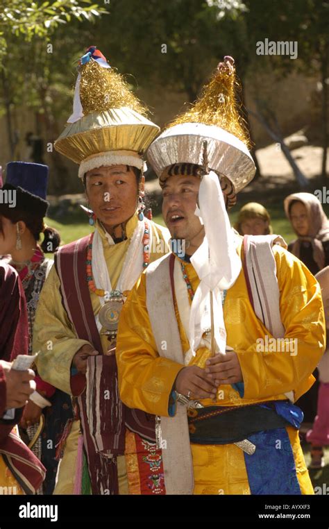 Traditional Wedding Dress Ladakhi Men During Ladakh Festival Leh Ladakh