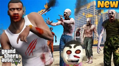 1 Franklin Zombie Vs 1000 Zombies In GTA 5 New Gameplay Video