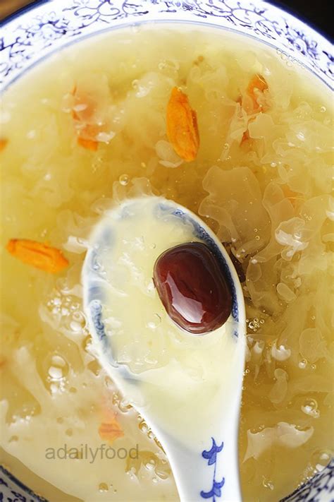 Snow Fungus Soup With Red Dates A Daily Food Chinese Food Culutre