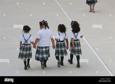 Barcelona, Spain, the first state school in Barcelona with school uniform Stock Photo - Alamy