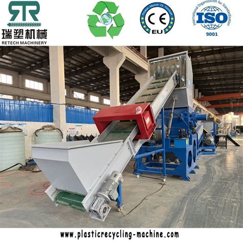 Dirty Used PE PP Film Rigid Flake Washing Recycling Machine Waste