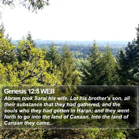 Genesis 125 Web Abram Took Sarai His Wife Lot His Brothers Son