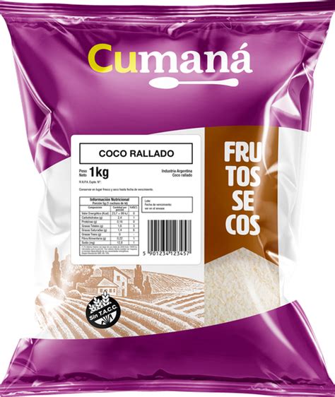 Coco Rallado Con Grasa Sin Tacc X Kg Cumana Distribuidora Lunic