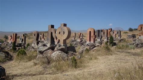 Armenian Alphabet Monument Byurakan Armenia Atlas Obscura