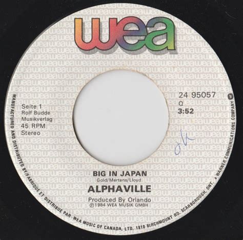 Alphaville - Big In Japan (1984, Vinyl) | Discogs