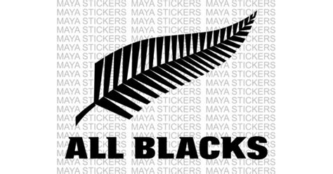 All Blacks - New Zealand Rugby Team logo decals in custom colors and sizes