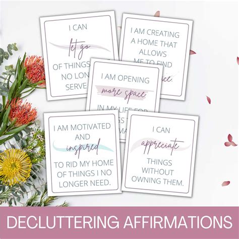 Decluttering Affirmations Simplicity Story