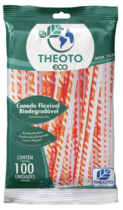 Canudo Flex Vel Biodegrad Vel Unid Theoto