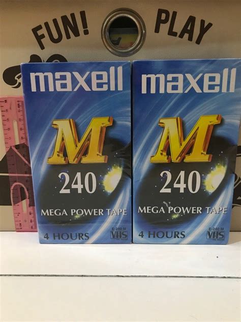 Maxell VHS Mega Power Tape 240 TV Home Appliances TV