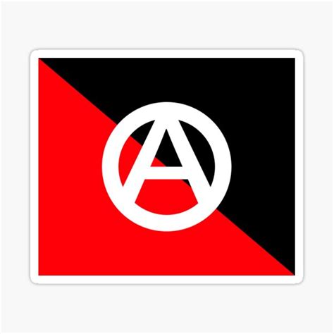 Anarchy Circle A On Anarcho Syndicalism Colors Sticker For Sale By