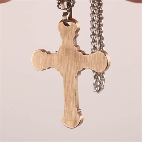 24 Inch Ketting Cross Sales H62 Messing Mannen Jus Grandado