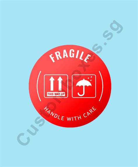 Custom Fragile Stickers And Fragile Labels In Singapore