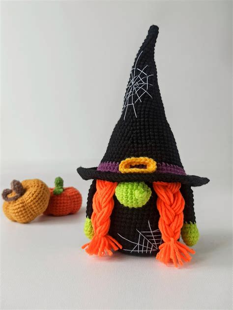 Halloween Gnome Crochet Pattern Amigurumi Gnome For Halloween Etsy