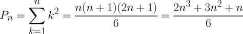 n-th square pyramidal number or pyramid number