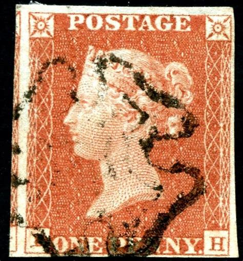 John Kinnard Stamps SG 8 Bs 28 1d Red Plate 39 Maltese Cross Letters BH