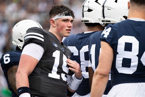 Penn State Football Qb Battle Springs Into The Public Spotlight In Eventful Blue White Game