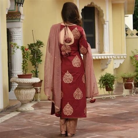 Kurti Back Neck Design Simple Craft Ideas Silk Kurti Designs Salwar