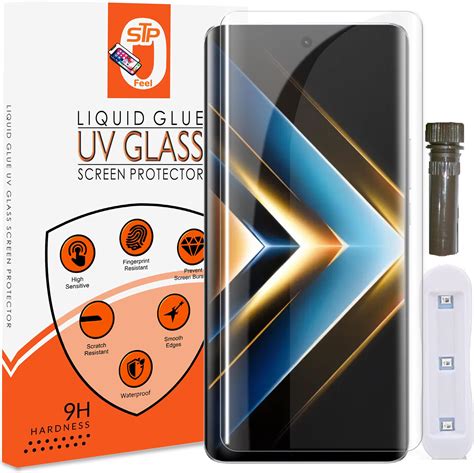 Stp Feel Advanced Uv Curved Tempered Glass For Honor 90 5g 6 7 Inch