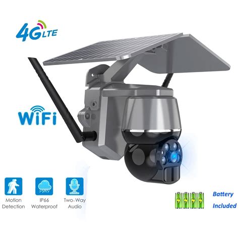 2MP/4MP Smart WiFi 4G PTZ Solar CCTV Security Camera with Mobile Video ...