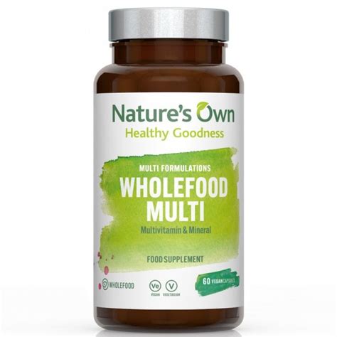 Nature`s Own Wholefood Multi Multivitamin And Mineral 60 Vegan Capsules