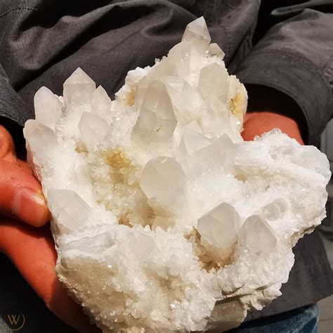 4.4LB natural Pineapple Cluster Toothed White Quartz Crystal Rough