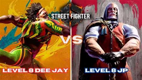 Level 8 Dee Jay Vs Level 8 JP CPU Match Set Street Fighter 6 YouTube