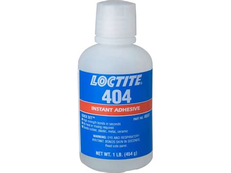 Loctite 234046 404 Quick Set Instant Adhesive General Purpose Clear