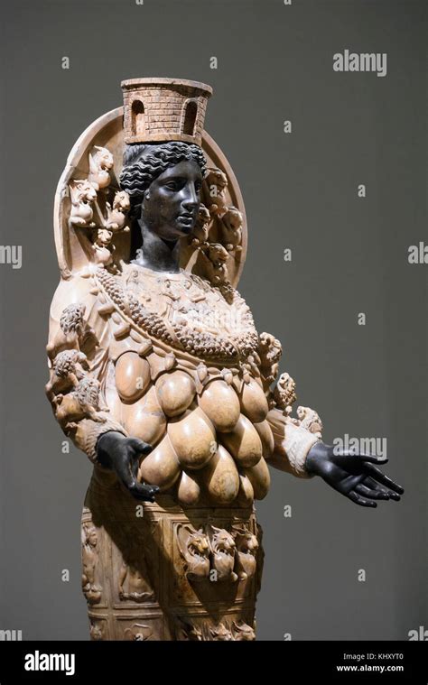 Naples Italy Artemis Of Ephesus Ancient Roman Sculpture 2nd Century