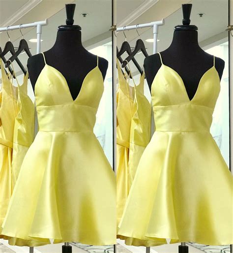 Short Yellow Homecoming Dress On Luulla