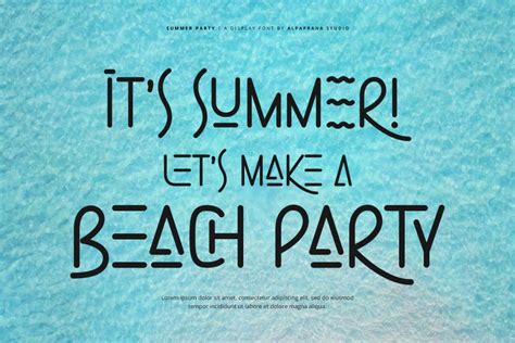 Summer Party Font · 1001 Fonts