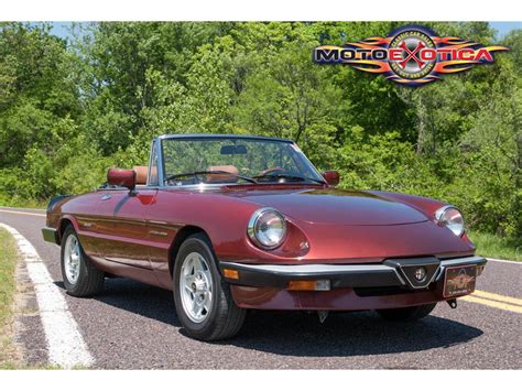 1988 Alfa Romeo Spider Veloce For Sale ClassicCars CC 840395