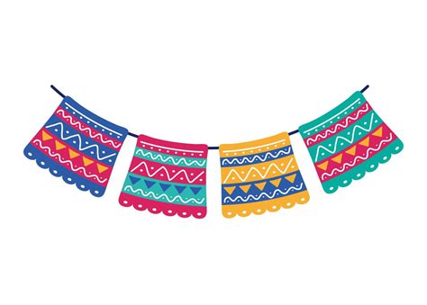 Garlands Celebration Mexican Flat Style Icon 2477567 Vector Art At Vecteezy