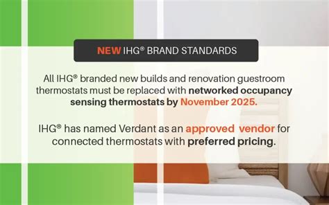 Ihg Names Verdant As Approved Vendor For Connected Thermostats Verdant