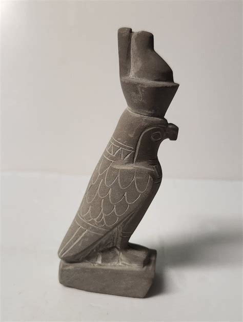 Horus Statue Ancient Egyptian Sky God Heru Limestone Statue Unique