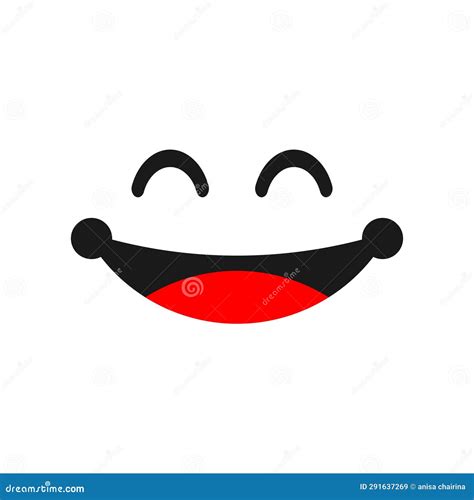 Smile Line Art Element Vector Design Stock Vector Illustration Of
