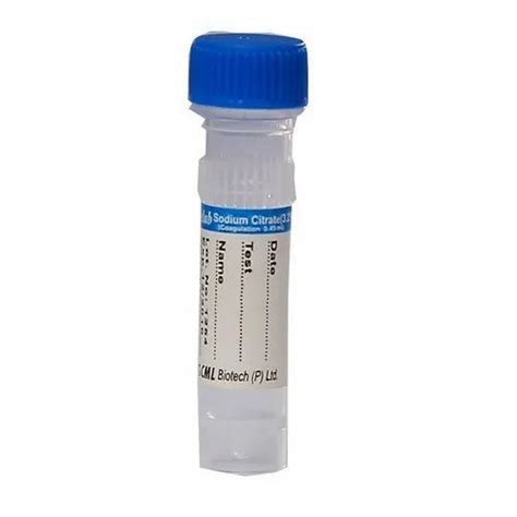 Blood Collection Tubes Vacuum Blood Collection Sodium Citrate 3 2